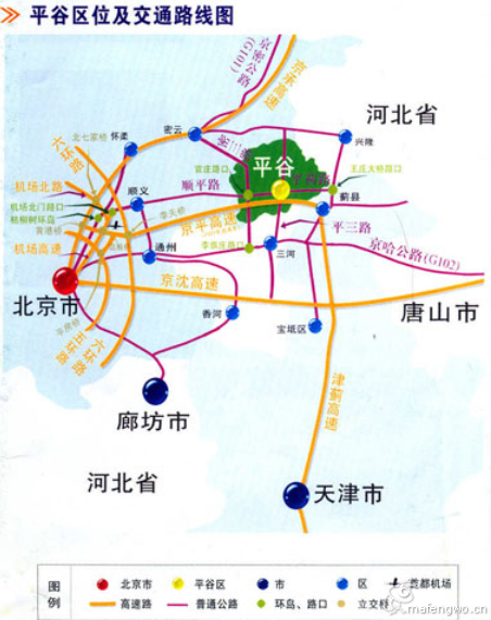 平谷桃花节路线图